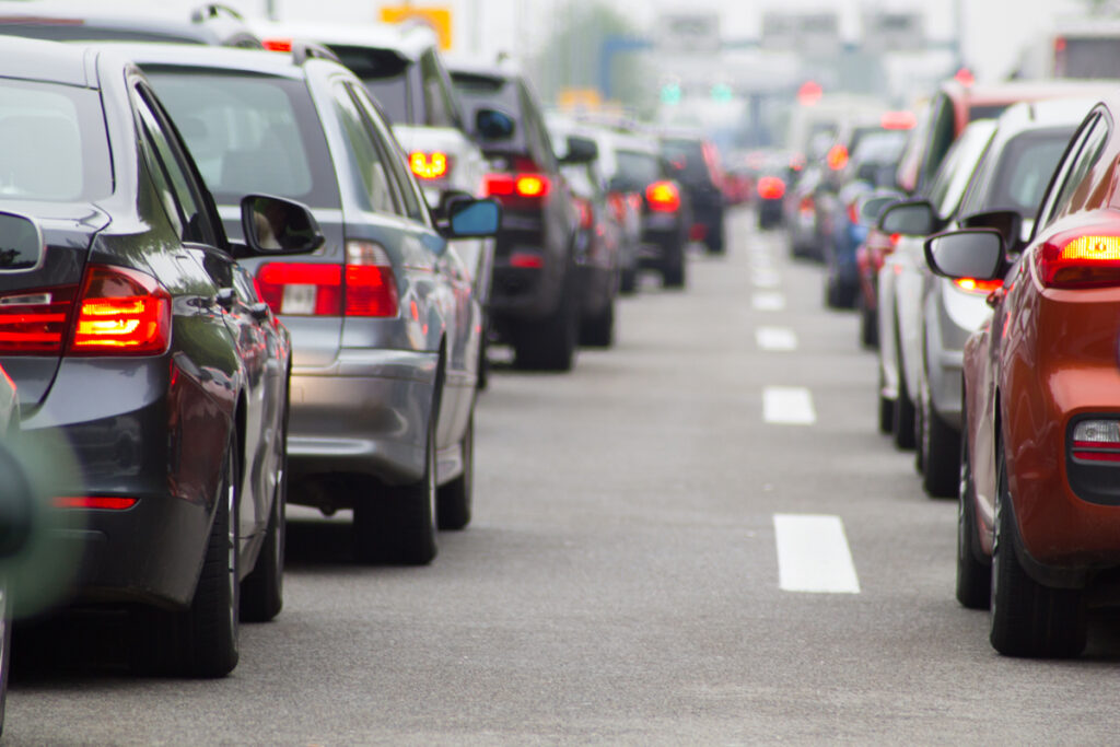 Cars on road